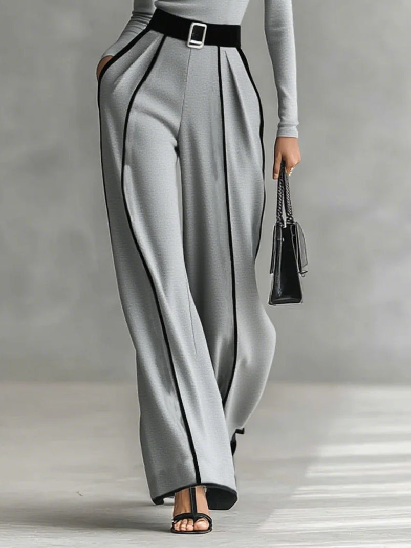 Vera™ Conjunto elegante con detalles en contraste