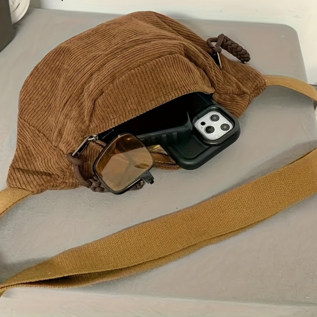 Lucrecia™ Bolso de hombro de pana