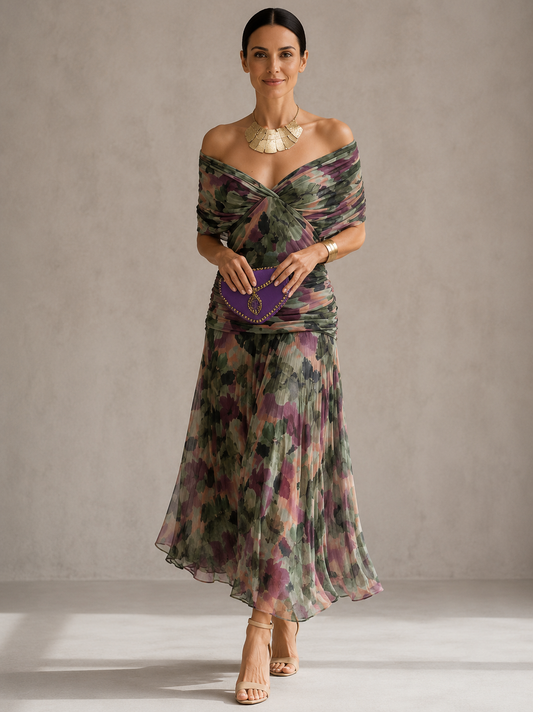 Selvani™ Vestido de noche color coral