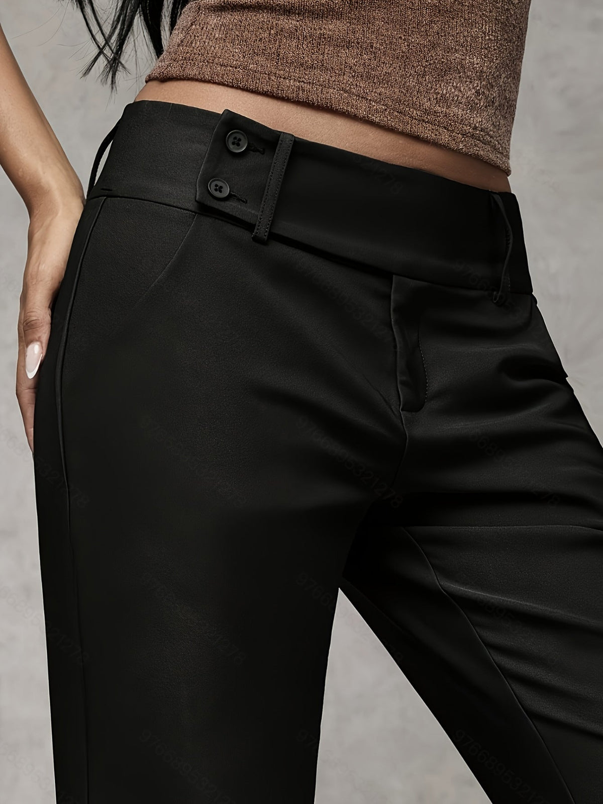Elena™ Pantalón Moderno de Corte Ancho
