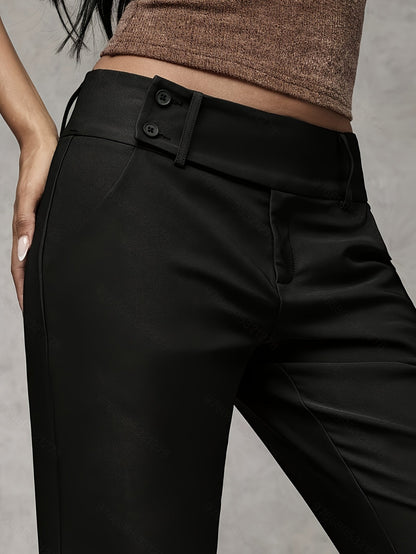 Elena™ Pantalón Moderno de Corte Ancho