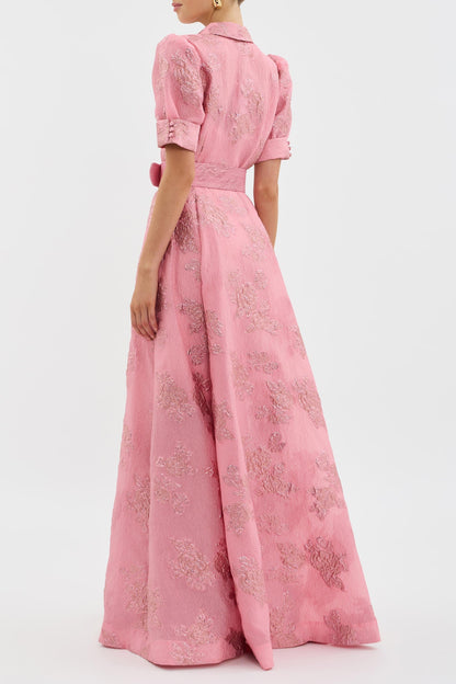 Liora™ Vestido corto con mangas abullonadas