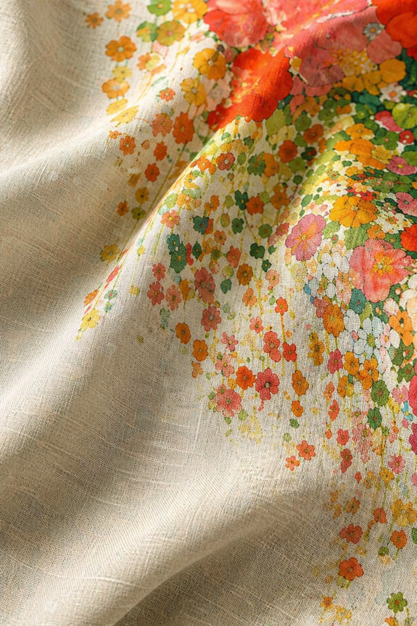 Peto cómodo con estampado floral