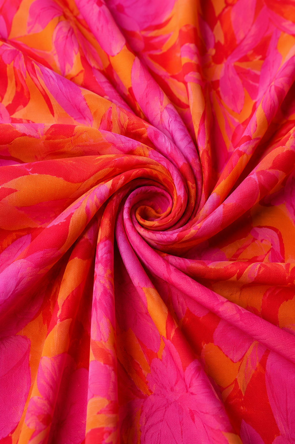 Vestido largo rosa y naranja de estilo resort chic