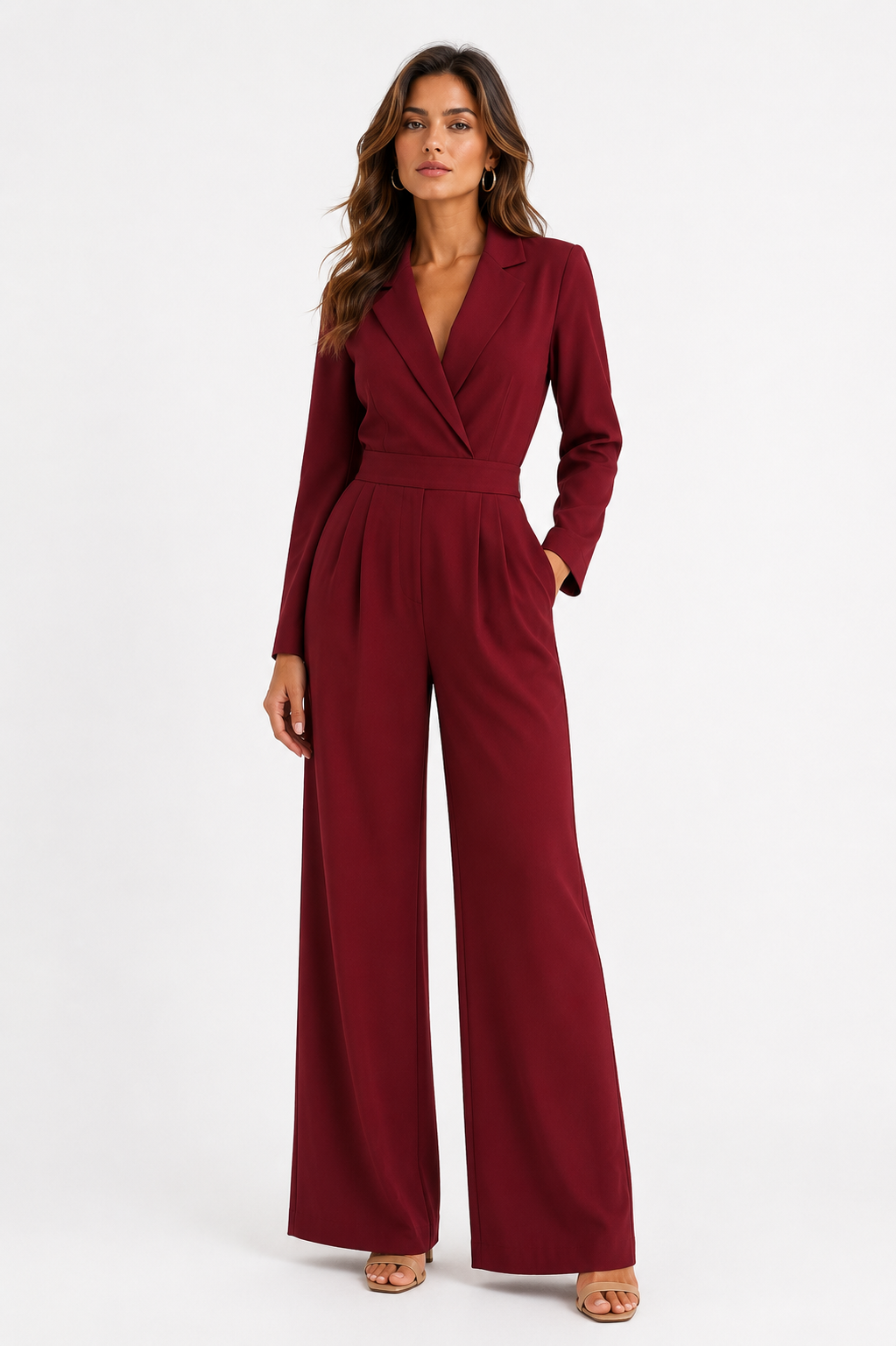 Luisa™ Mono elegante con cintura definida
