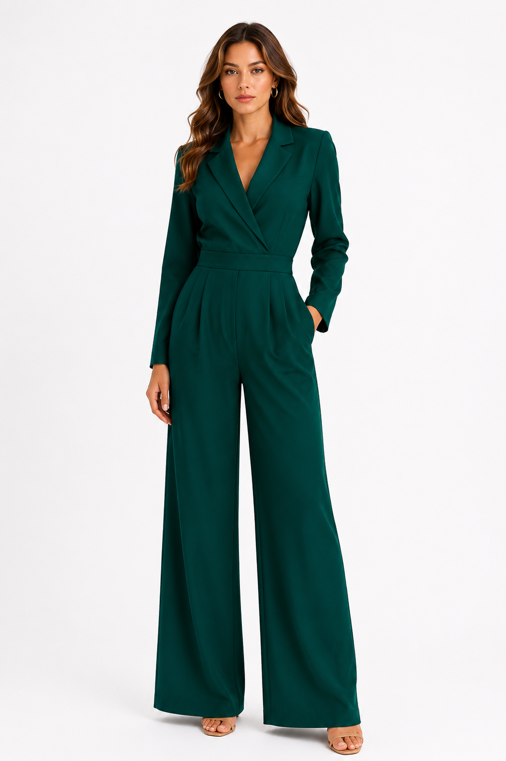 Luisa™ Mono elegante con cintura definida
