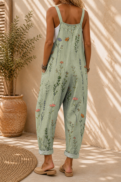 Peto cómodo con estampado floral