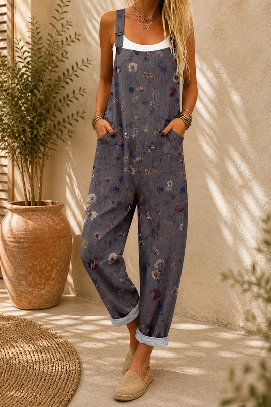 Peto cómodo con estampado floral