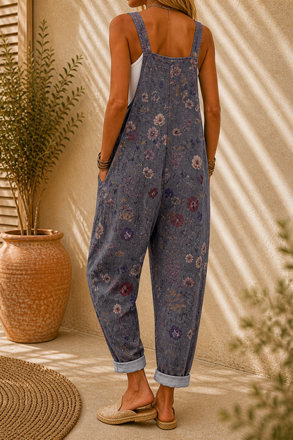 Peto cómodo con estampado floral