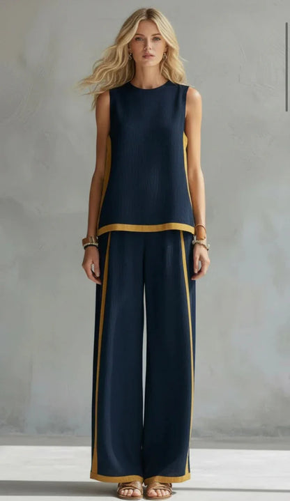 Leila™ Elegante Traje de Algodón