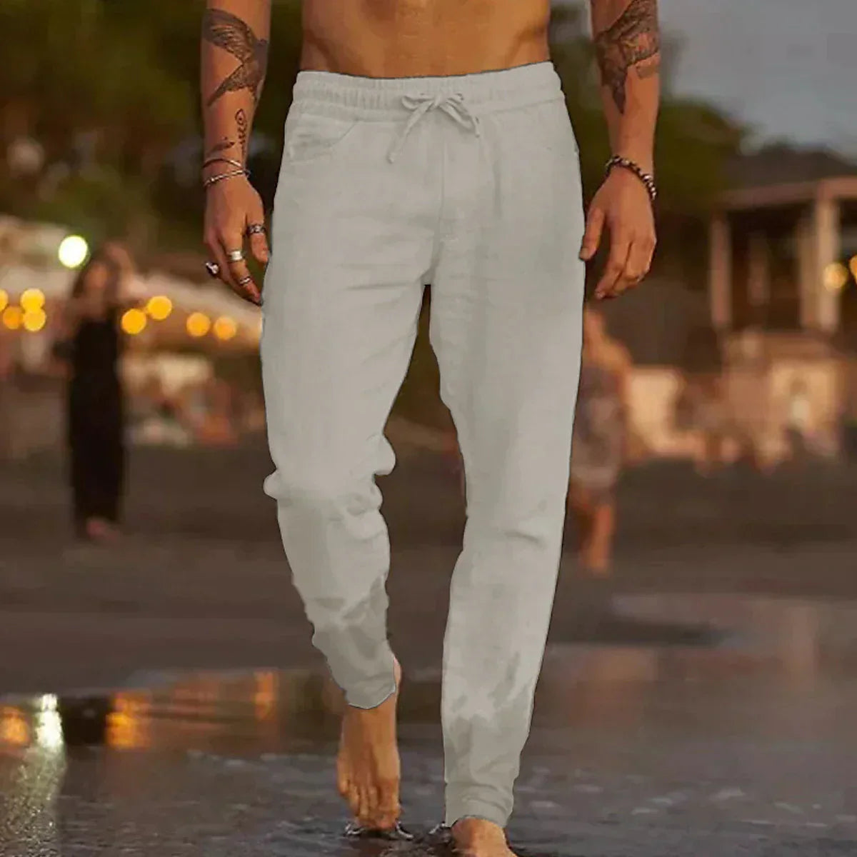 Nico™ Pantalones de playa de lino