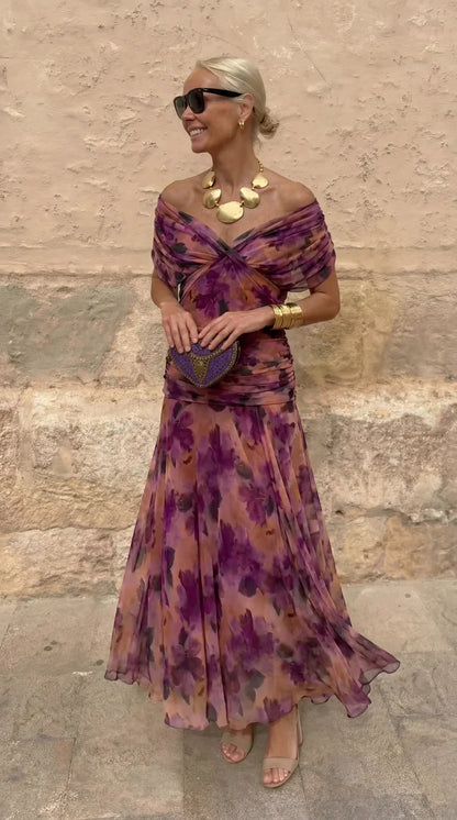 Selvani™ Vestido de noche color coral