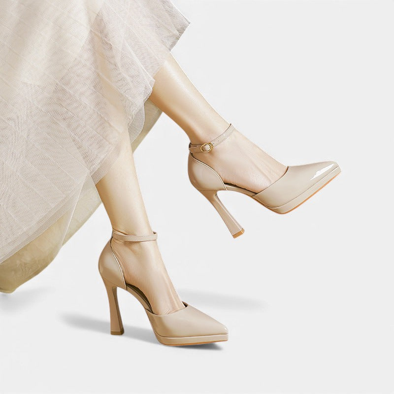 Evette™ Tacones de cuero