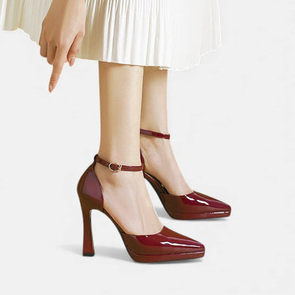 Evette™ Tacones de cuero