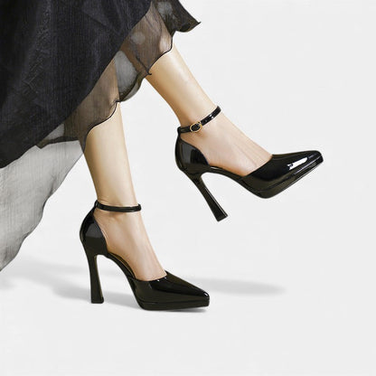 Evette™ Tacones de cuero