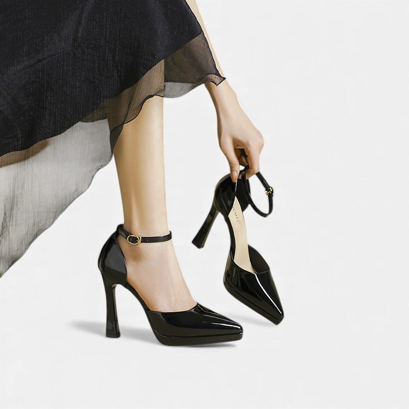 Evette™ Tacones de cuero