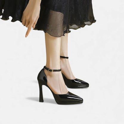 Evette™ Tacones de cuero