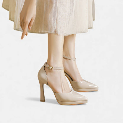 Evette™ Tacones de cuero