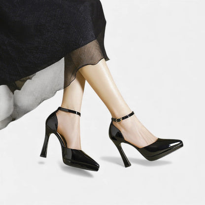 Evette™ Tacones de cuero