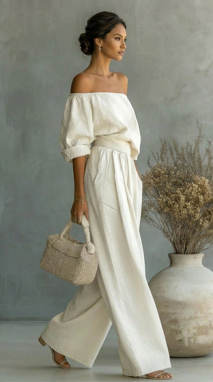 Liliána™ Conjunto exclusivo con efecto de tela para un verano con estilo