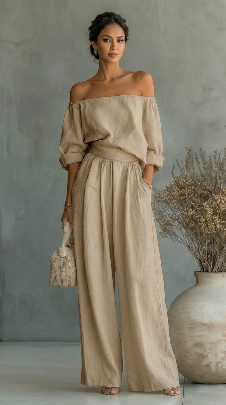 Liliána™ Conjunto exclusivo con efecto de tela para un verano con estilo