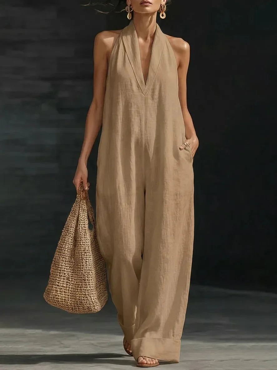Lola™ Mono de verano para mujer de cuello cruzado