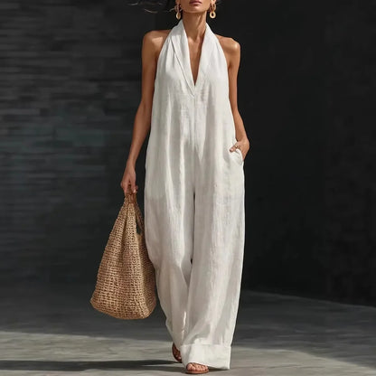 Lola™ Mono de verano para mujer de cuello cruzado
