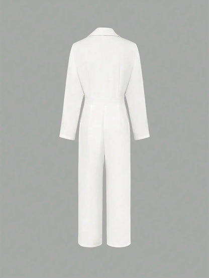 Luisa™ Mono elegante con cintura definida