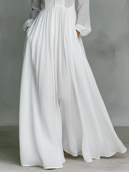 Vegaᵀᴹ Vestido largo minimalista de cuello alto