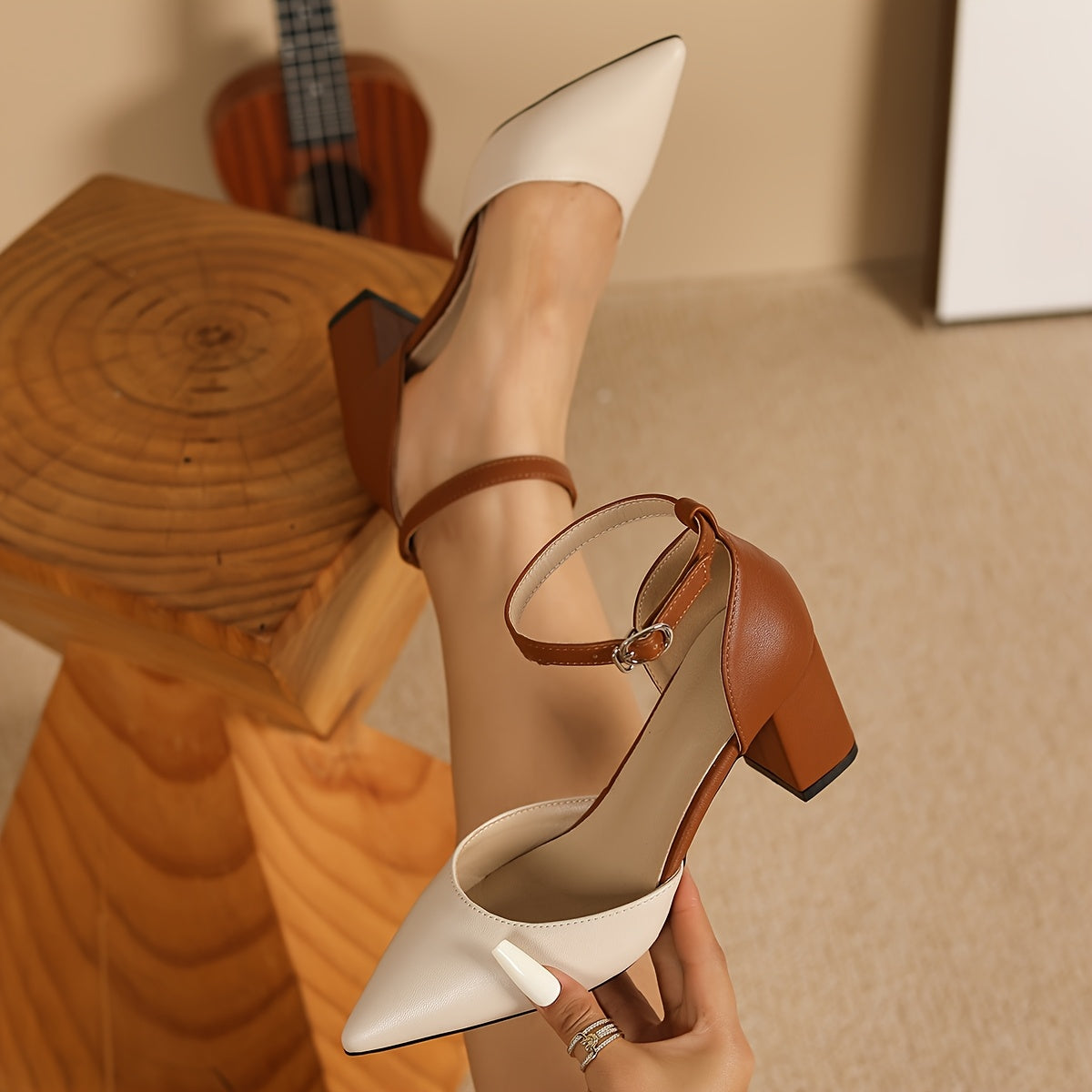 Marielle™ Zapatos de tacón con tiras bicolor