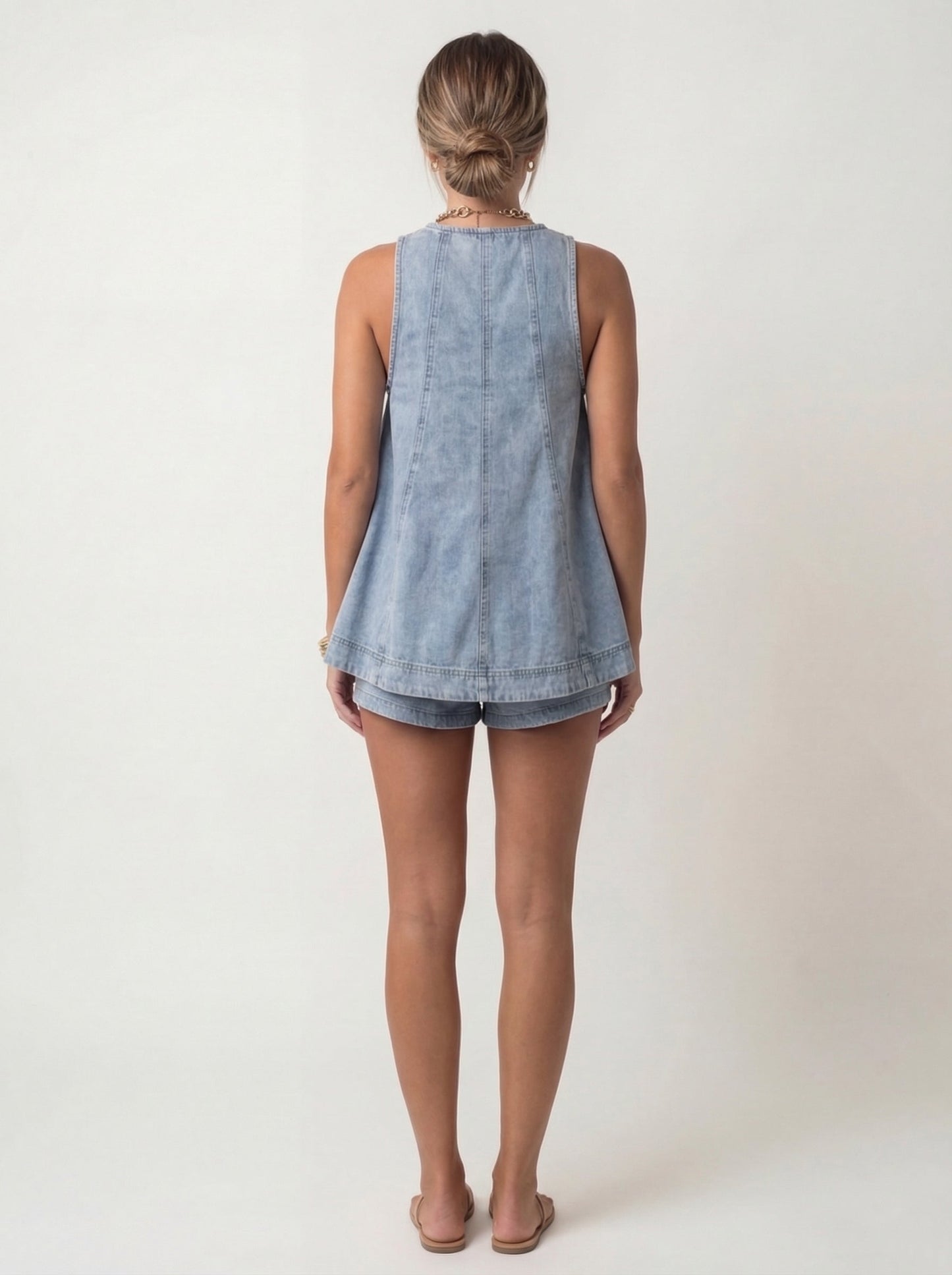 Conjunto de dos piezas de denim