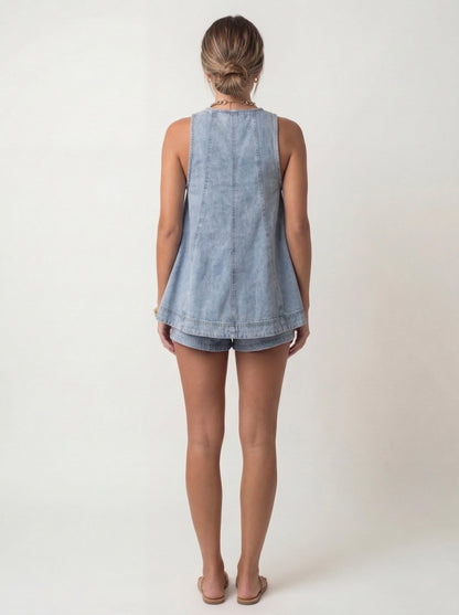 Conjunto de dos piezas de denim