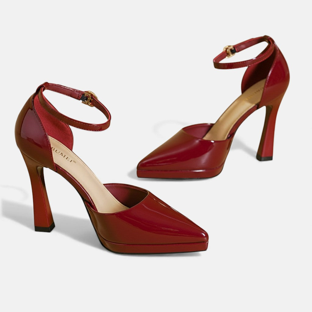 Evette™ Tacones de cuero