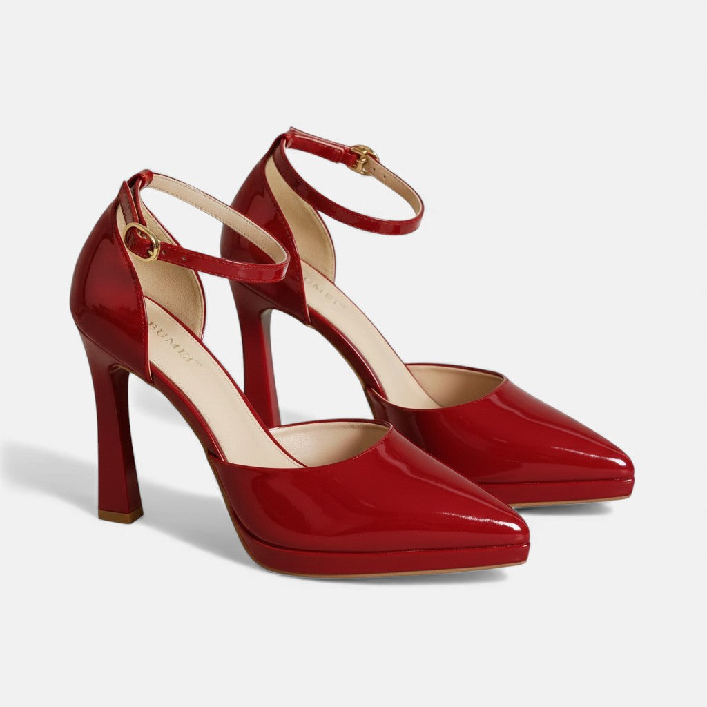 Evette™ Tacones de cuero