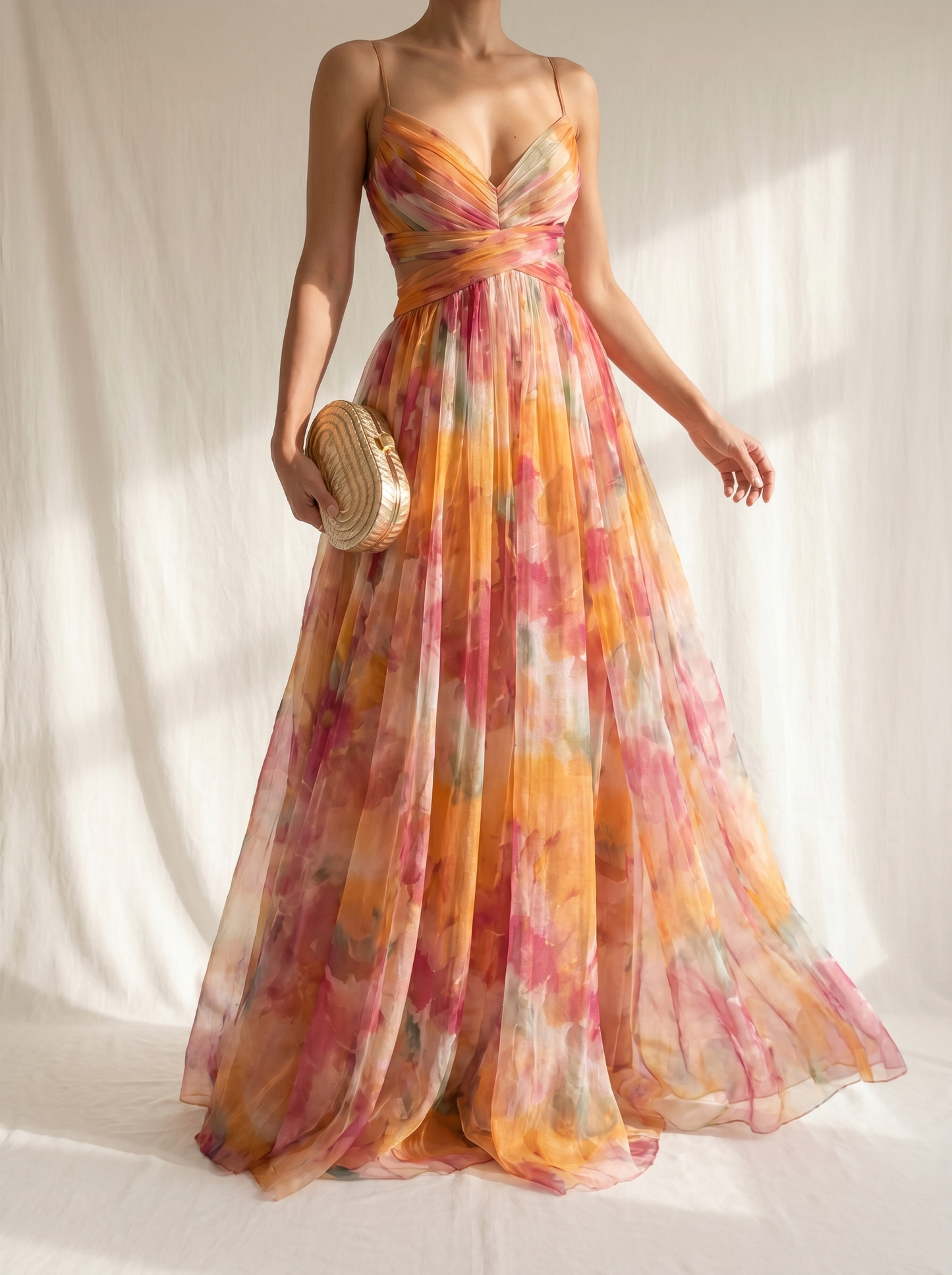Talvéra™ Vestido largo con estampado floral encantador