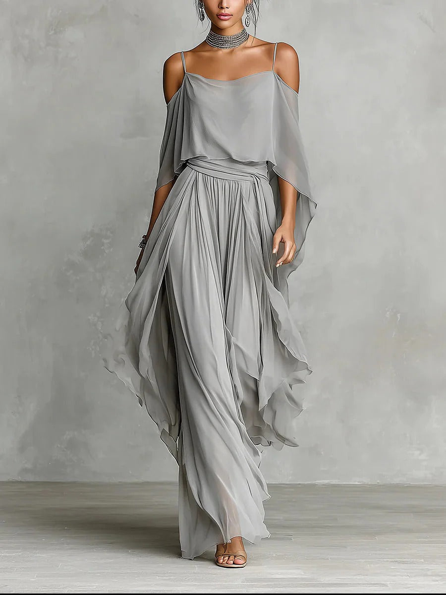 Isabela™ Conjunto Fluido Gris