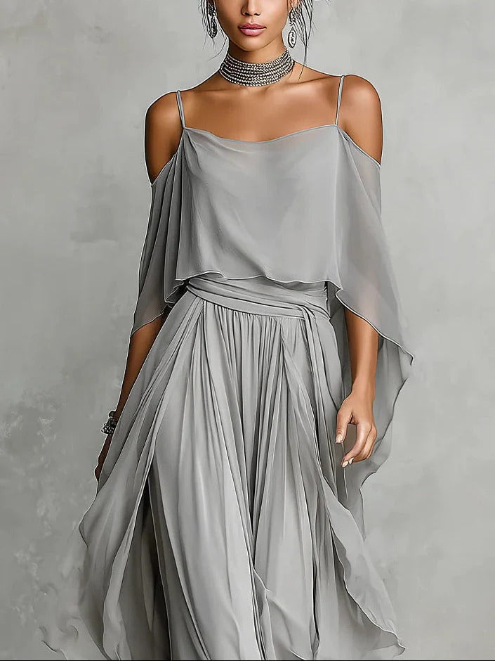 Isabela™ Conjunto Fluido Gris