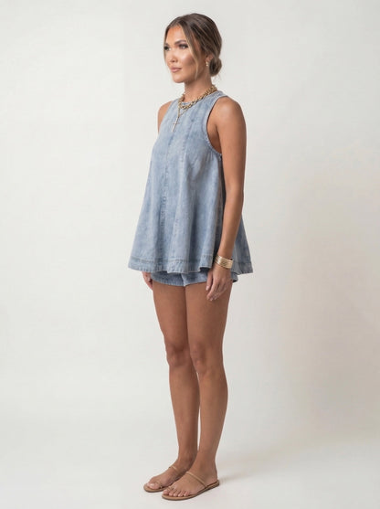 Conjunto de dos piezas de denim